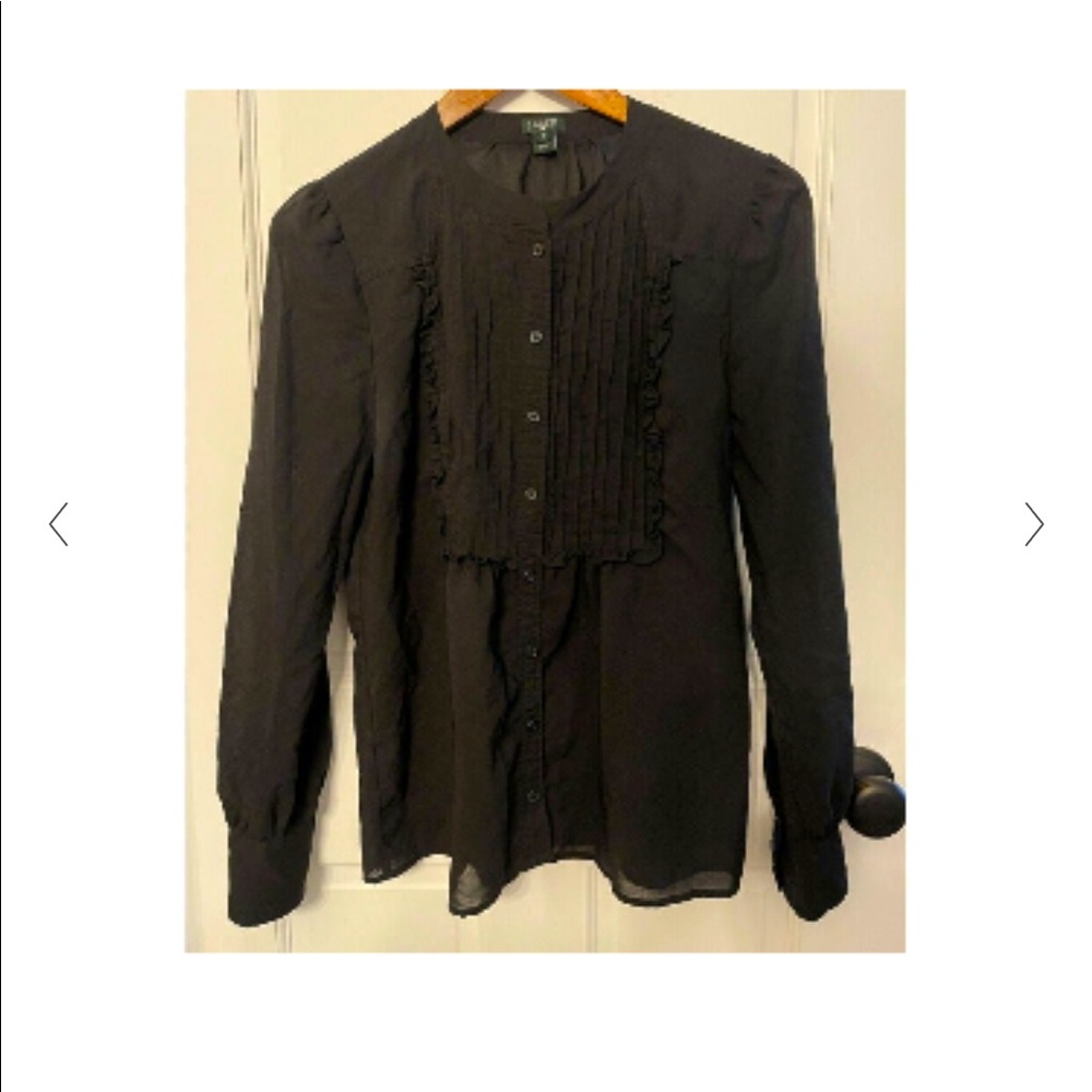 4 for $20 - J.Crew Black Pleated Blouse